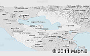 Silver Style Panoramic Map of Managua