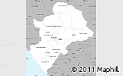 Gray Simple Map of Managua