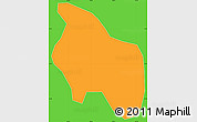 Political Simple Map of Laguna de Moyua