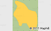 Savanna Style Simple Map of Laguna de Moyua