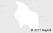 Silver Style Simple Map of Laguna de Moyua