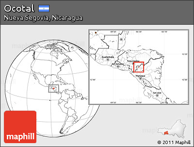Blank Location Map of Ocotal