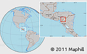 Gray Location Map of Ocotal, highlighted parent region