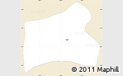 Classic Style Simple Map of Ocotal, single color outside