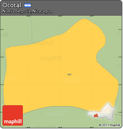 Savanna Style Simple Map of Ocotal