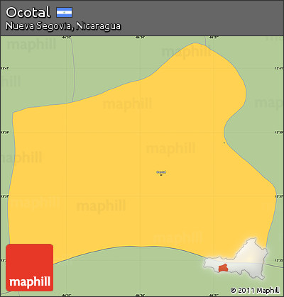 Savanna Style Simple Map of Ocotal