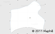 Silver Style Simple Map of Ocotal, single color outside