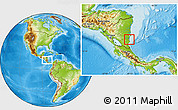 Physical Location Map of Regi.Auto.Atlant.Sur