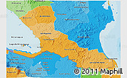 Political Shades 3D Map of Rio San Juan