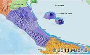 Political Shades 3D Map of Rivas