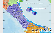 Political Shades Map of Rivas