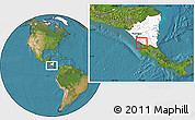 Satellite Location Map of Tola, highlighted country