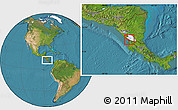 Satellite Location Map of Tola, highlighted parent region