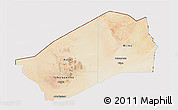 Satellite 3D Map of Agadez, cropped outside