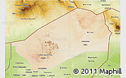 Satellite 3D Map of Agadez, physical outside