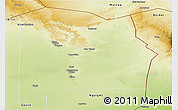 Physical Panoramic Map of Bilma