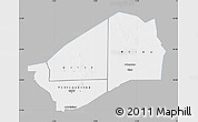 Gray Map of Agadez, single color outside