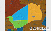 Political Map of Agadez, darken