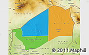 Political Map of Agadez, physical outside