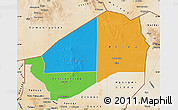 Political Map of Agadez, satellite outside