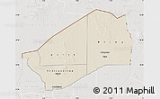 Shaded Relief Map of Agadez, lighten, semi-desaturated