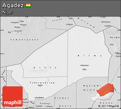 Silver Style Map of Agadez