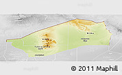 Physical Panoramic Map of Agadez, lighten, desaturated