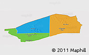 Political Panoramic Map of Agadez, cropped outside
