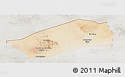Satellite Panoramic Map of Agadez, lighten, semi-desaturated
