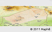 Satellite Panoramic Map of Agadez, physical outside