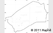 Blank Simple Map of Agadez, cropped outside, no labels