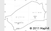 Blank Simple Map of Agadez, cropped outside