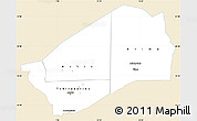 Classic Style Simple Map of Agadez, single color outside