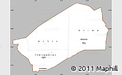 Gray Simple Map of Agadez, cropped outside