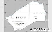 Gray Simple Map of Agadez, single color outside