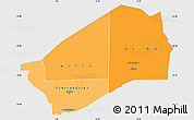 Political Shades Simple Map of Agadez, single color outside