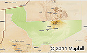 Physical 3D Map of Tchirozerine, satellite outside