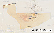 Satellite 3D Map of Tchirozerine, lighten