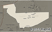 Shaded Relief 3D Map of Tchirozerine, darken