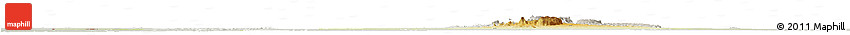 Physical Horizon Map of Tchirozerine, lighten, semi-desaturated