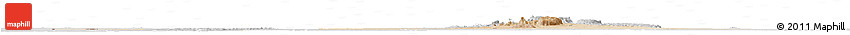 Satellite Horizon Map of Tchirozerine, lighten, desaturated