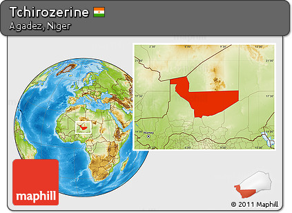 Physical Location Map of Tchirozerine