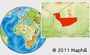 Physical Location Map of Tchirozerine