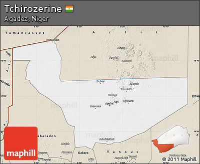 Classic Style Map of Tchirozerine