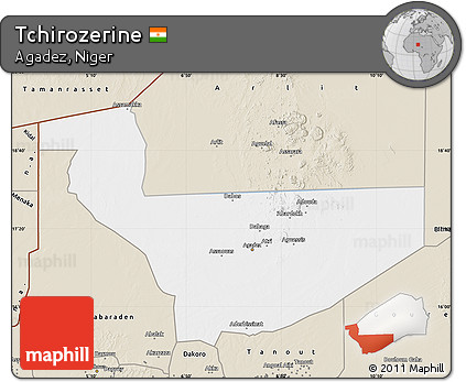 Classic Style Map of Tchirozerine