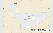 Classic Style Map of Tchirozerine, single color outside