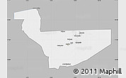 Gray Map of Tchirozerine, single color outside