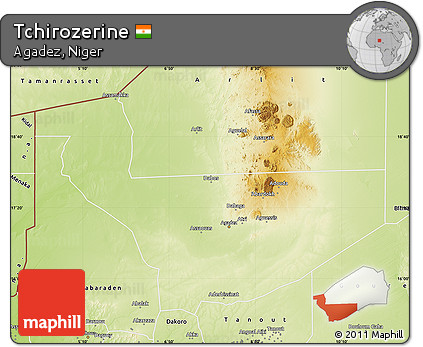 Physical Map of Tchirozerine