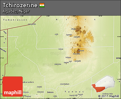 Physical Map of Tchirozerine