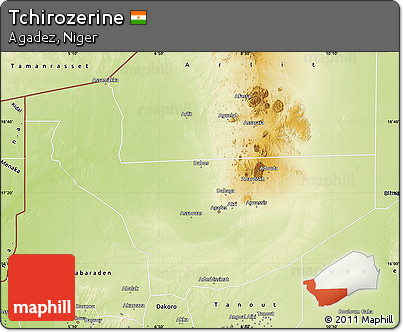 Physical Map of Tchirozerine
